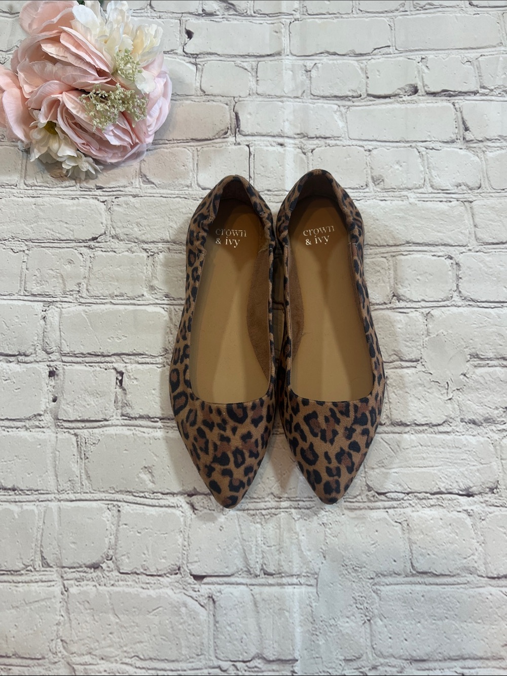 Crown & Ivy Cheetah Print Flats